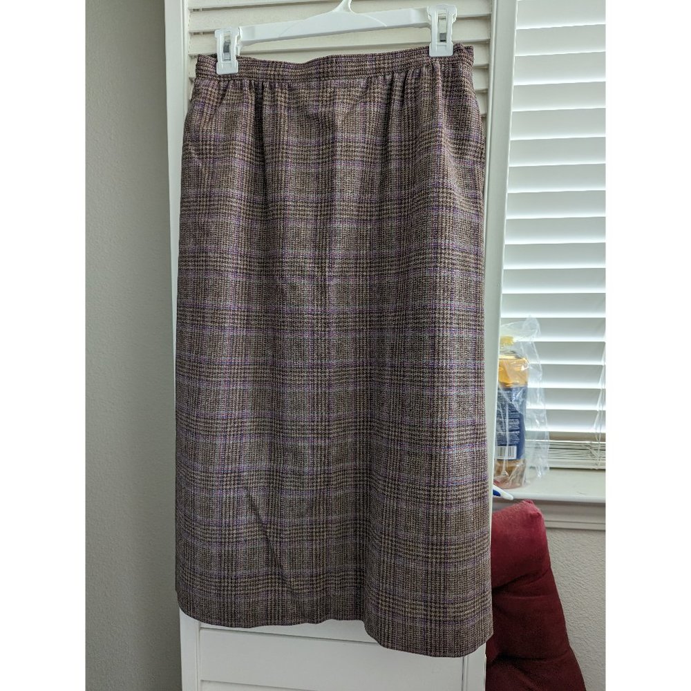 Pendleton plaid wool skirt